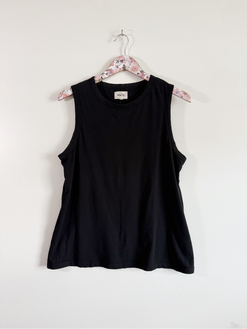 MATE The Label Black GOTS Organic Cotton Sleeveless Top M Medium